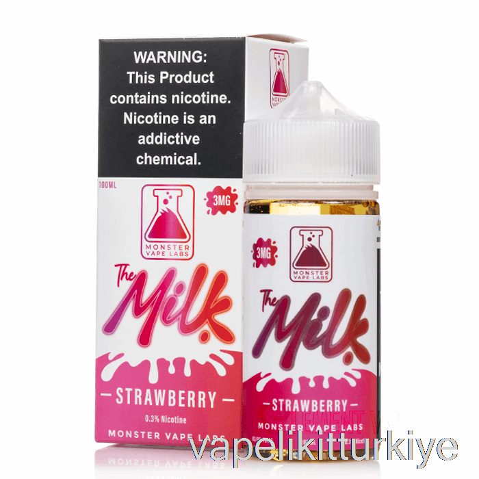 Vape Elektronik Sigara çilek - Süt - 100ml 6mg